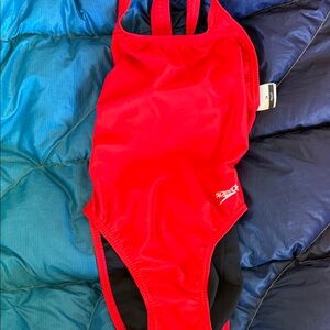 Speedo Vibrant Red 28 swimsuit